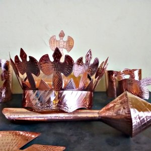 JOGO CHAPA XANGO  EM  COBRE COMPLETO